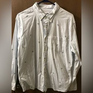 Sonoma large button up long sleeve shirt.
